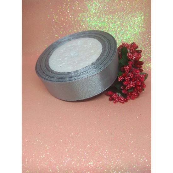 Лента атласная однотонная 2,5 см, цена за 5 м